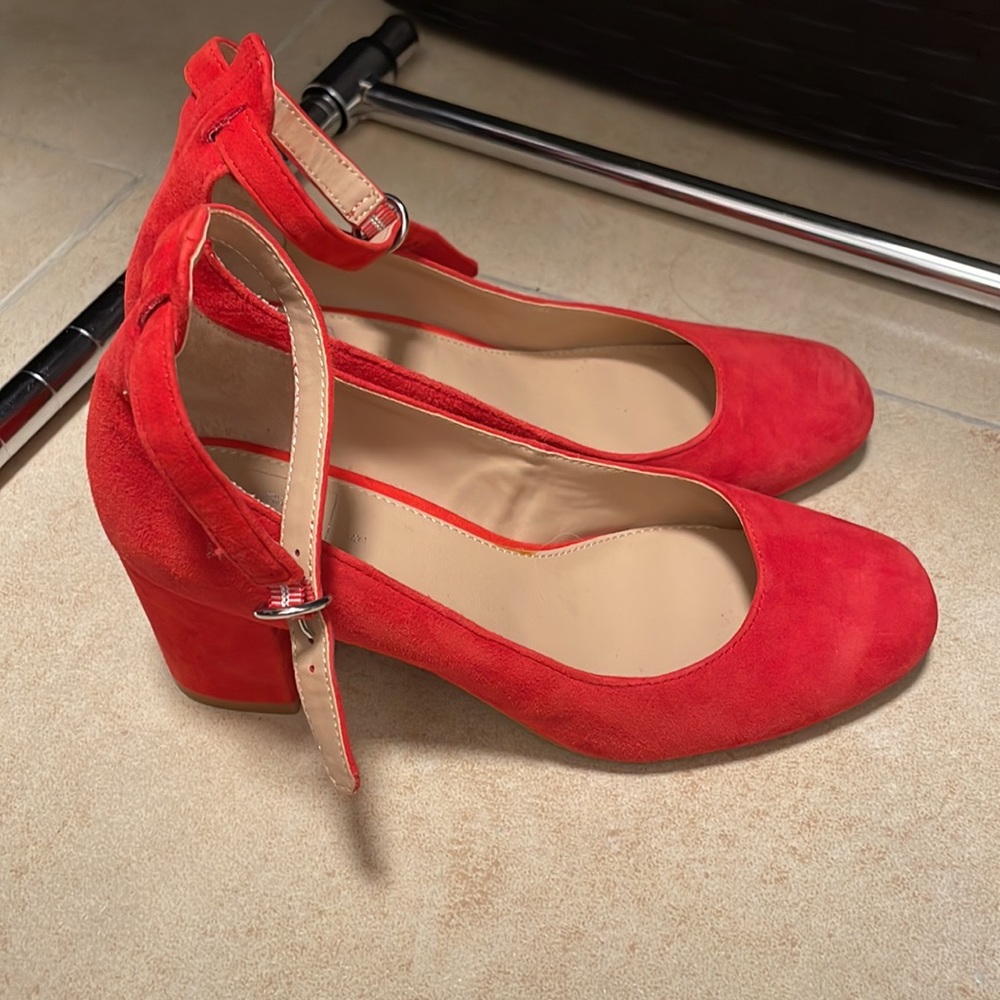 GAP Red Suede Heels